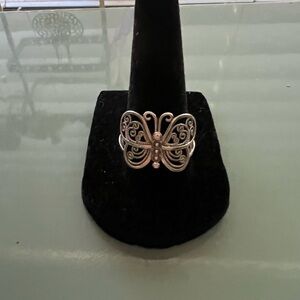 Vintage IBB CN .925 Sterling Silver Butterfly Ring
